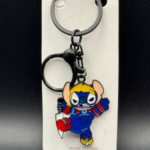 Keychain Anime Character Blue Red Yellow